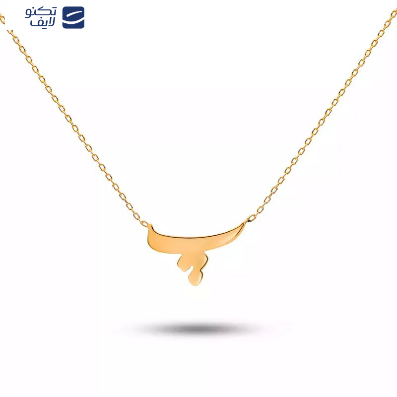 گردنبند طلا 18 عیار  طرح حرف پ گردنبند طلا 18 عیار  طرح حرف پ