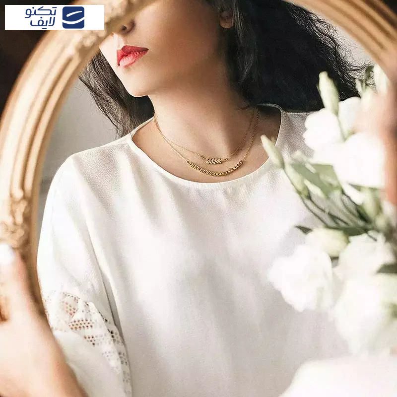 گردنبند طلا 18عیار  طرح کارتیر فلامینگو رسا گردنبند طلا 18عیار  طرح کارتیر فلامینگو رسا