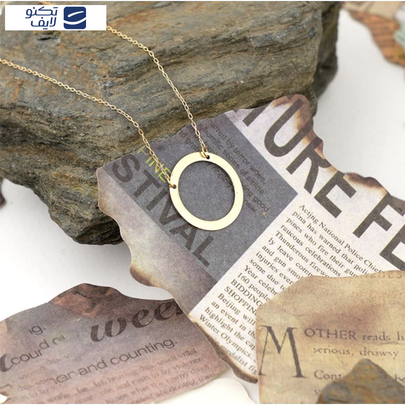 گردنبند طلا 18عیار  طرح دایره تو خالی گردنبند طلا 18عیار  طرح دایره تو خالی