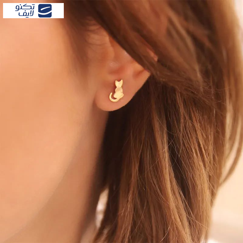 گوشواره طلا 18عیار  طرح گربه پنگول گوشواره طلا 18عیار  طرح گربه پنگول