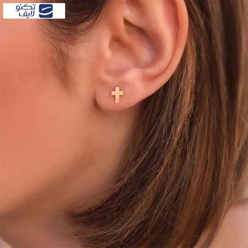 گوشواره طلا 18عیار  طرح سلیب گوشواره طلا 18عیار  طرح سلیب