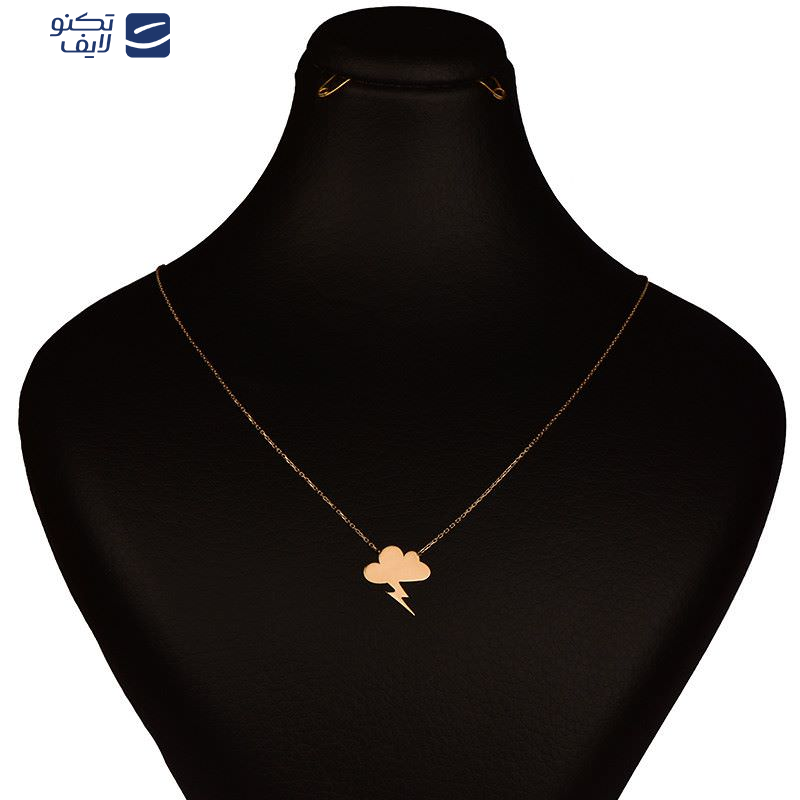 گردنبند طلا زنانه طلا 18عیار طرح ابر و ساعقه گردنبند طلا زنانه طلا 18عیار طرح ابر و ساعقه