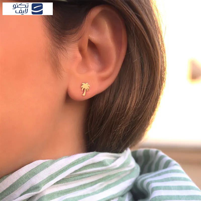 گوشواره طلا 18عیار  طرح نخل گوشواره طلا 18عیار  طرح نخل