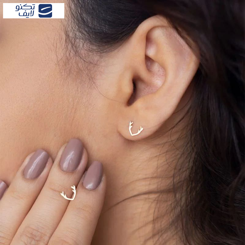 گوشواره طلا 18عیار  طرح شاخ گوزن گوشواره طلا 18عیار  طرح شاخ گوزن