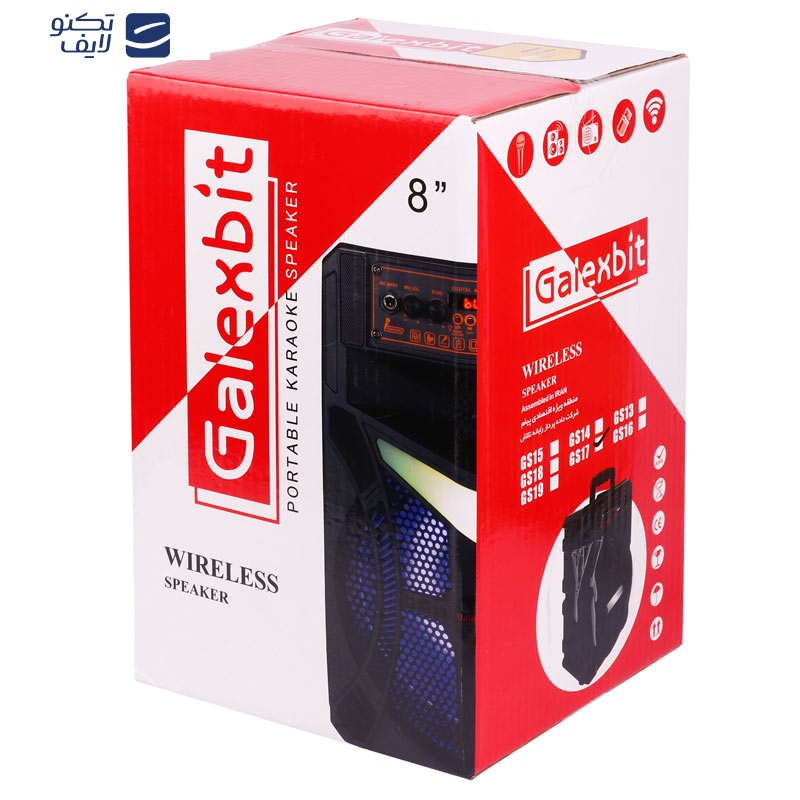 اسپیکر بلوتوثی قابل حمل گلکسبیت مدل GS17 اسپیکر بلوتوثی قابل حمل گلکسبیت مدل GS17
