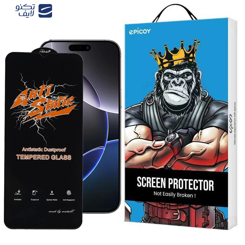 محافظ صفحه نمایش اپیکوی مدل Antistatic Dustproof مناسب برای گوشی موبایل اپل iPhone 16 Pro Max محافظ صفحه نمایش اپیکوی مدل Antistatic Dustproof مناسب برای گوشی موبایل اپل iPhone 16 Pro Max