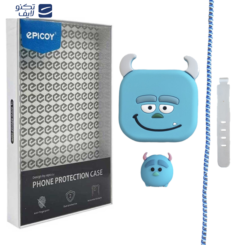 کاور شارژر دیواری اپیکوی مدل salivan به همراه محافظ کابل کاور شارژر دیواری اپیکوی مدل salivan به همراه محافظ کابل