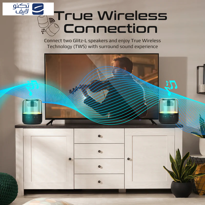 اسپیکر بلوتوثی قابل حمل پرومیت مدل GLITZ-L.BLACK اسپیکر بلوتوثی قابل حمل پرومیت مدل GLITZ-L.BLACK