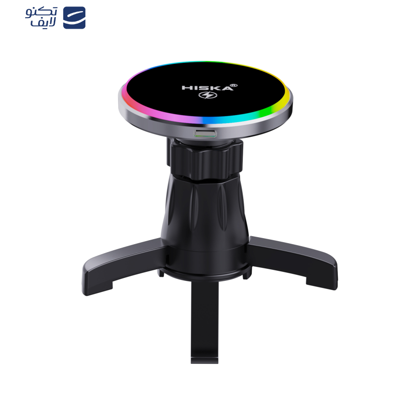 پایه نگهدارنده و شارژر وایرلس گوشی موبایل هیسکا مدل HK-2352W پایه نگهدارنده و شارژر وایرلس گوشی موبایل هیسکا مدل HK-2352W