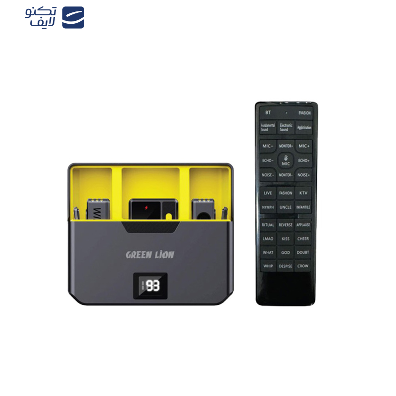 ست میکروفن بی سیم گرین لاین مدل Wireless Microphone lightning with Remote Control ست میکروفن بی سیم گرین لاین مدل Wireless Microphone lightning with Remote Control