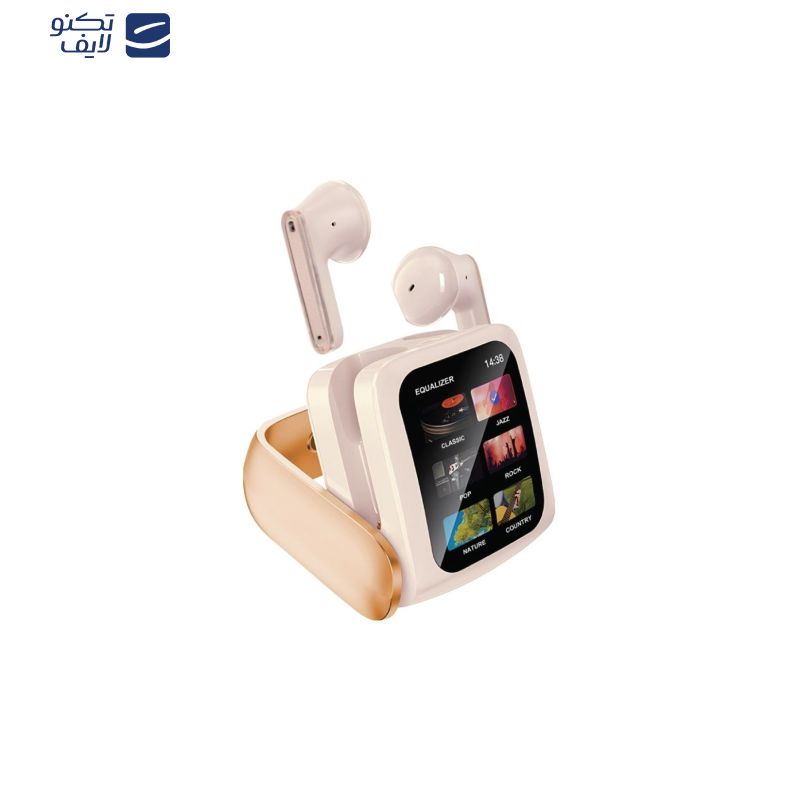 هدفون بلوتوثی گرین لاین مدل Smart Display Earbuds  هدفون بلوتوثی گرین لاین مدل Smart Display Earbuds