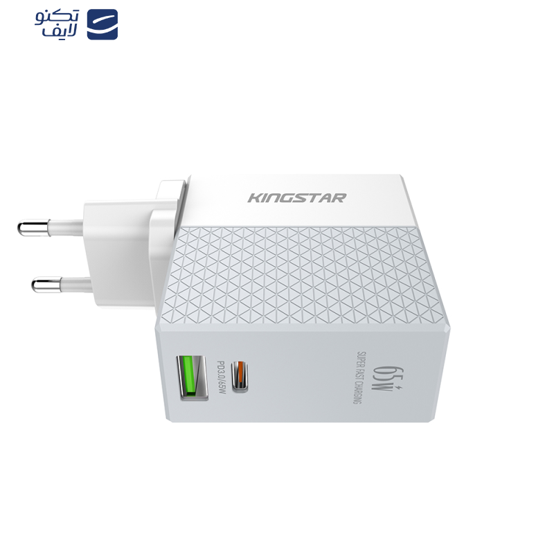 شارژر دیواری 65 وات کینگ استار مدل KW295PD شارژر دیواری 65 وات کینگ استار مدل KW295PD