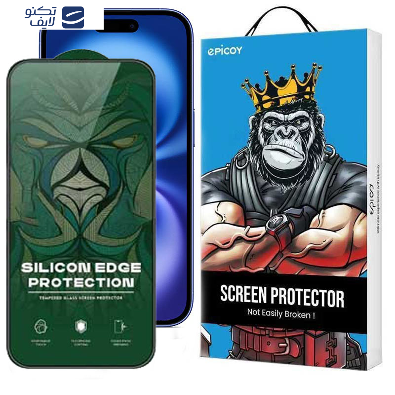 محافظ صفحه نمایش حریم شخصی اپیکوی مدل Silicon Edges Privacy مناسب برای گوشی موبایل اپل iPhone 16 / iPhone 15 محافظ صفحه نمایش حریم شخصی اپیکوی مدل Silicon Edges Privacy مناسب برای گوشی موبایل اپل iPhone 16 / iPhone 15