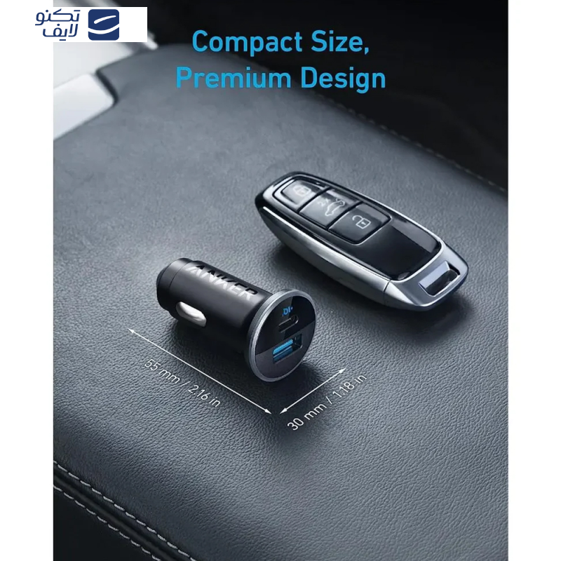 شارژر فندکی ۵۲.۵ وات انکر مدل A2735 شارژر فندکی ۵۲.۵ وات انکر مدل A2735