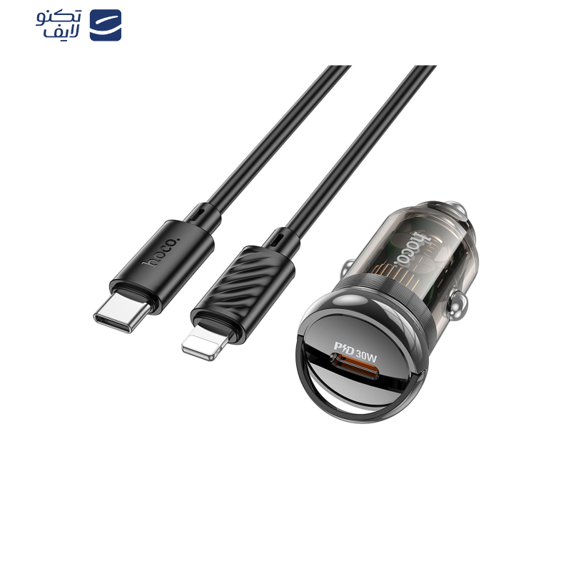 شارژر فندکی 30 وات هوکو مدل Z53 به همراه کابل تبدیل لایتنینگ  شارژر فندکی 30 وات هوکو مدل Z53 به همراه کابل تبدیل لایتنینگ