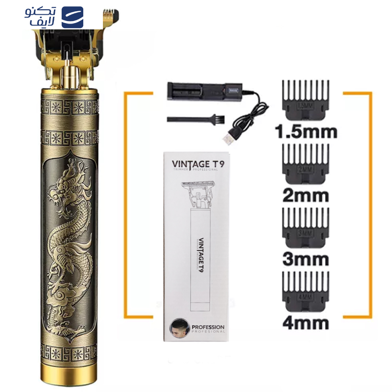 ماشین اصلاح موی صورت وینتیج مدل T9 ماشین اصلاح موی صورت وینتیج مدل T9