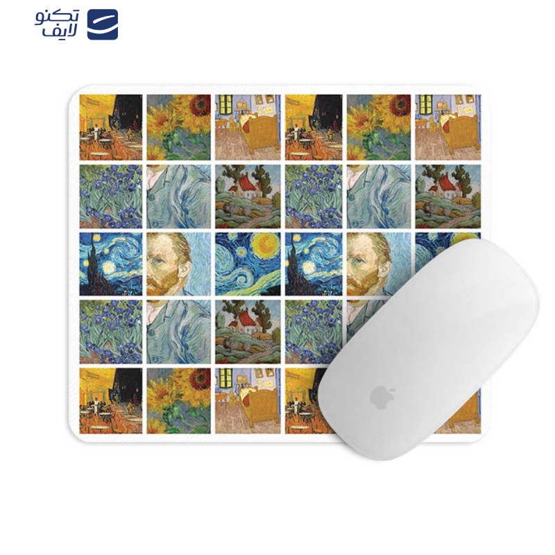 پد موس مستر پیکد طرح نقاشی های معروف کد PCD-MP1065 پد موس مستر پیکد طرح نقاشی های معروف کد PCD-MP1065