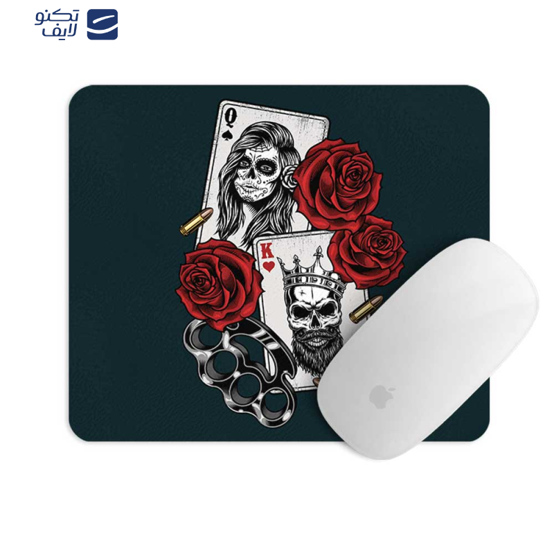 پد موس مستر پیکد طرح اسکلت پاسور و گل کد PCD-MP1012 پد موس مستر پیکد طرح اسکلت پاسور و گل کد PCD-MP1012