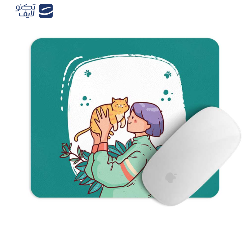 پد موس مستر پیکد طرح گربه و دختر کد PCD-MP1007 پد موس مستر پیکد طرح گربه و دختر کد PCD-MP1007