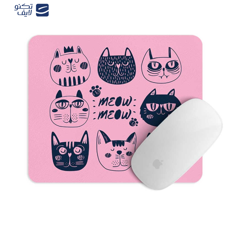 پد موس مستر پیکد طرح گربه صورتی کد PCD-MP1004 پد موس مستر پیکد طرح گربه صورتی کد PCD-MP1004