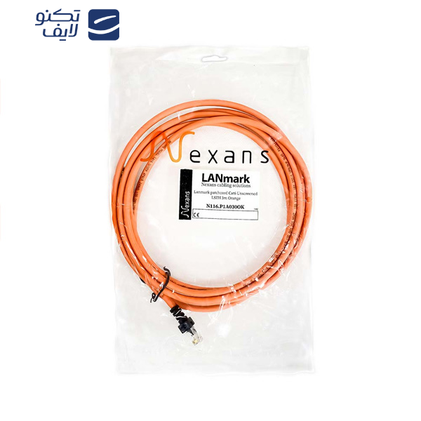 پچ کورد Cat6 نگزنس مدل UTP طول 3 متر پچ کورد Cat6 نگزنس مدل UTP طول 3 متر