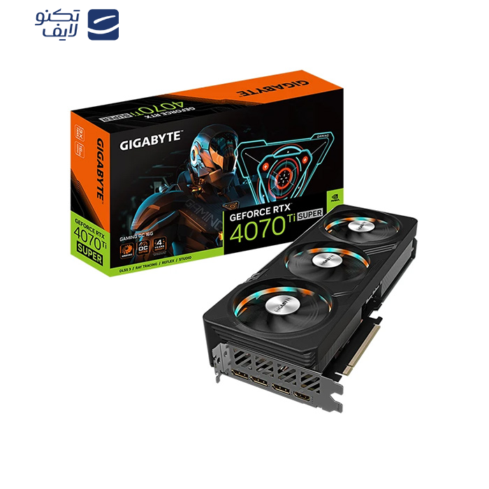 کارت گرافیک گیگابایت مدل GeForce RTX 4070 TI SUPER GAMING OC 16GB کارت گرافیک گیگابایت مدل GeForce RTX 4070 TI SUPER GAMING OC 16GB