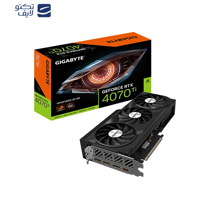 کارت گرافیک گیگابایت مدل GeForce RTX 4070 Ti WINDFORCE OC 12GB کارت گرافیک گیگابایت مدل GeForce RTX 4070 Ti WINDFORCE OC 12GB
