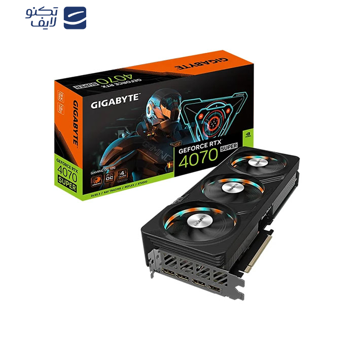 کارت گرافیک گیگابایت مدل  GeForce RTX 4070 SUPER GAMING OC 12GB کارت گرافیک گیگابایت مدل  GeForce RTX 4070 SUPER GAMING OC 12GB