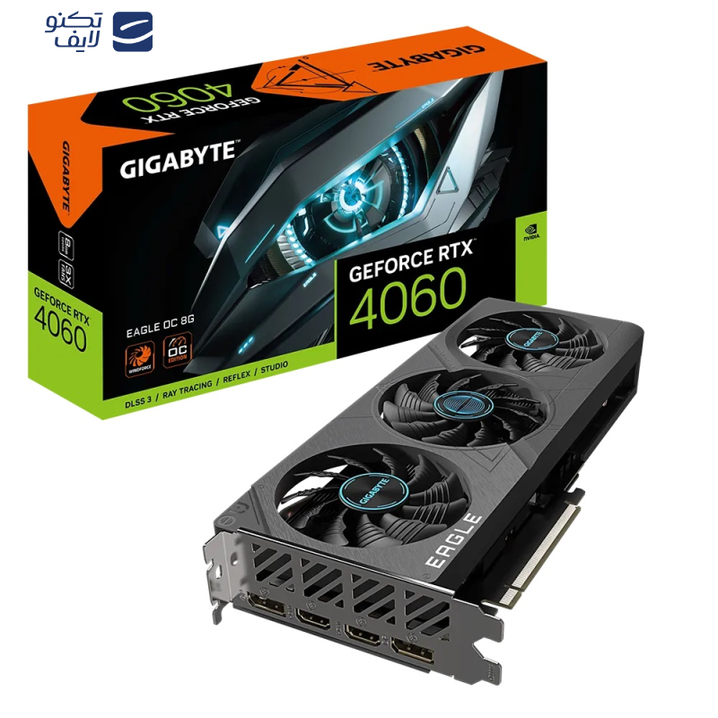 کارت گرافیک گیگابایت مدل GeForce RTX™ 4060 EAGLE OC 8G کارت گرافیک گیگابایت مدل GeForce RTX™ 4060 EAGLE OC 8G