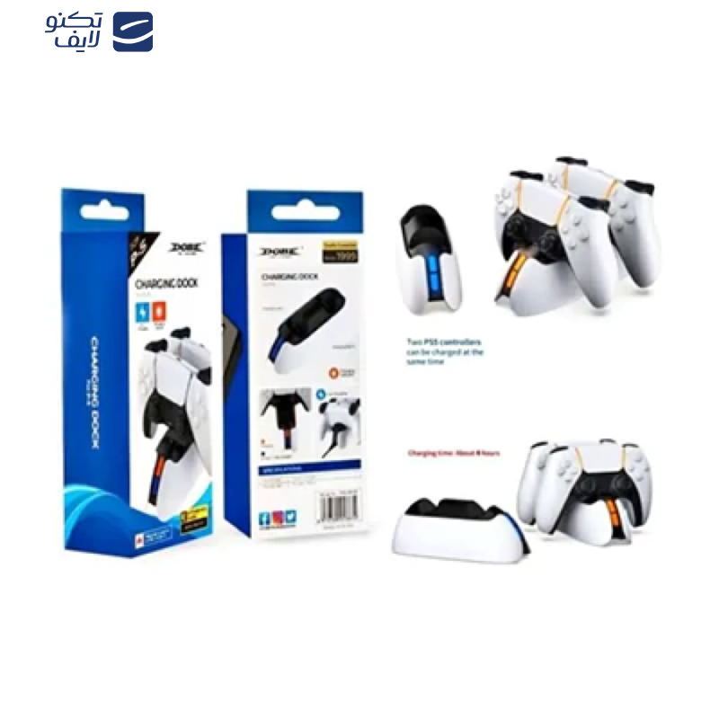 پایه شارژر دسته پلی استیشن 5 دابی مدل TP5-05103 پایه شارژر دسته پلی استیشن 5 دابی مدل TP5-05103