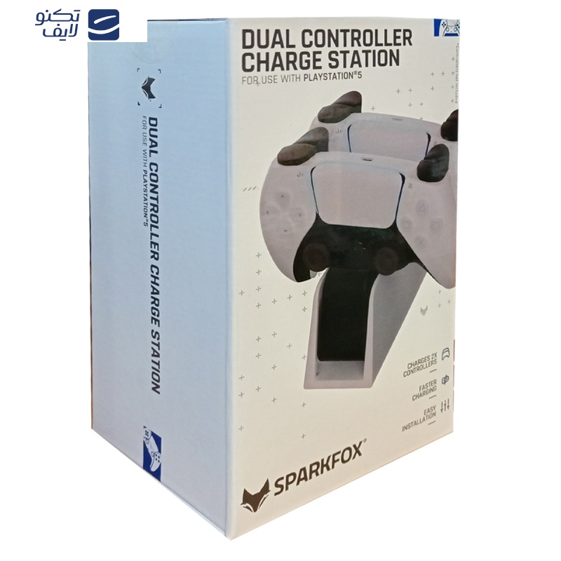 پایه شارژر دسته پلی استیشن 5 اسپارفاکس مدل SPARKFOX W20P513 پایه شارژر دسته پلی استیشن 5 اسپارفاکس مدل SPARKFOX W20P513