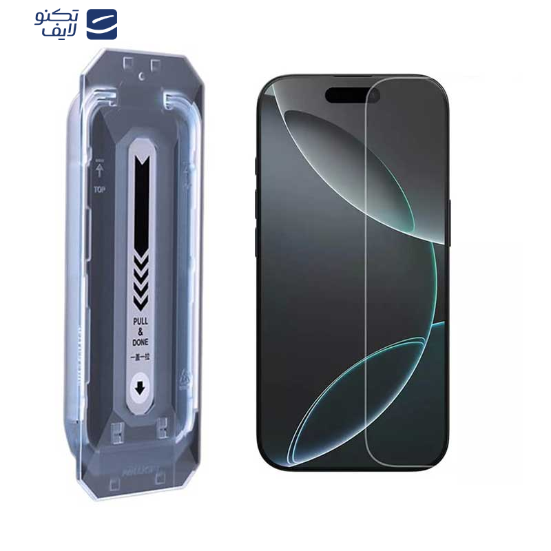 محافظ صفحه نمایش نیلکین مدل H Plus Pro مناسب برای گوشی موبایل اپل iPhone 16 Pro به همراه کیت نصب محافظ صفحه نمایش نیلکین مدل H Plus Pro مناسب برای گوشی موبایل اپل iPhone 16 Pro به همراه کیت نصب