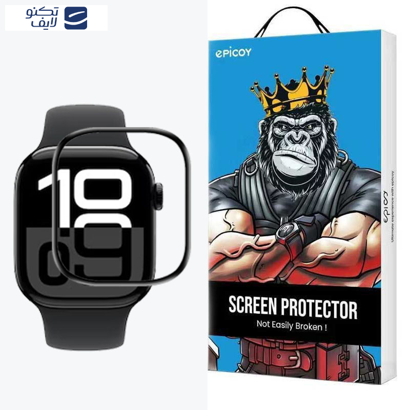 محافظ صفحه نمایش اپیکوی مدل Super Flex مناسب برای اپل واچ سری 10 سایز 42 میلی متری  محافظ صفحه نمایش اپیکوی مدل Super Flex مناسب برای اپل واچ سری 10 سایز 42 میلی متری