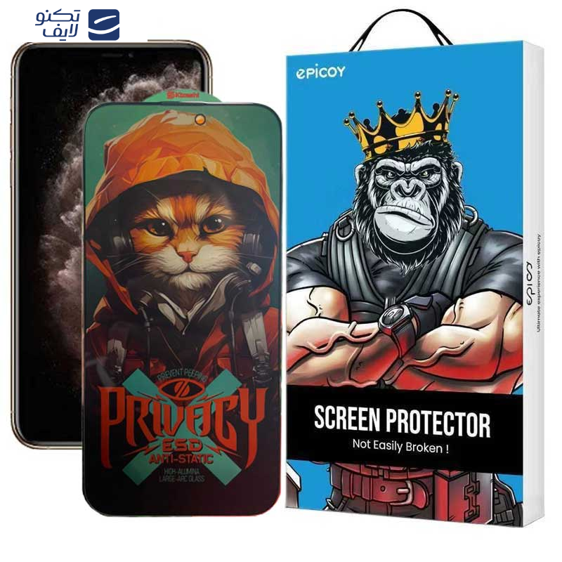 محافظ صفحه نمایش حریم شخصی اپیکوی مدل Hoodie Cat مناسب برای گوشی موبایل اپل  iPhone 11 Pro Max/ Xs Max محافظ صفحه نمایش حریم شخصی اپیکوی مدل Hoodie Cat مناسب برای گوشی موبایل اپل  iPhone 11 Pro Max/ Xs Max