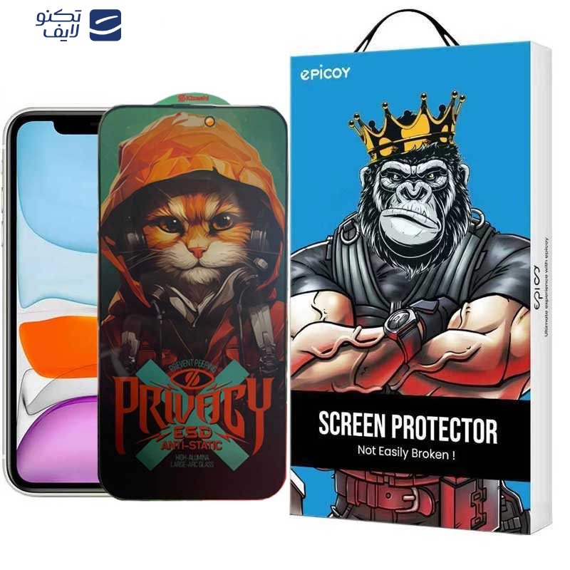 محافظ صفحه نمایش حریم شخصی اپیکوی مدل Hoodie Cat مناسب برای گوشی موبایل اپل iPhone 11/ Xr محافظ صفحه نمایش حریم شخصی اپیکوی مدل Hoodie Cat مناسب برای گوشی موبایل اپل iPhone 11/ Xr