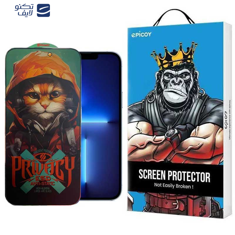 محافظ صفحه نمایش حریم شخصی اپیکوی مدل Privacy Hoodie Cat مناسب برای گوشی موبایل اپل iPhone 13 Pro Max /14 plus  محافظ صفحه نمایش حریم شخصی اپیکوی مدل Privacy Hoodie Cat مناسب برای گوشی موبایل اپل iPhone 13 Pro Max /14 plus