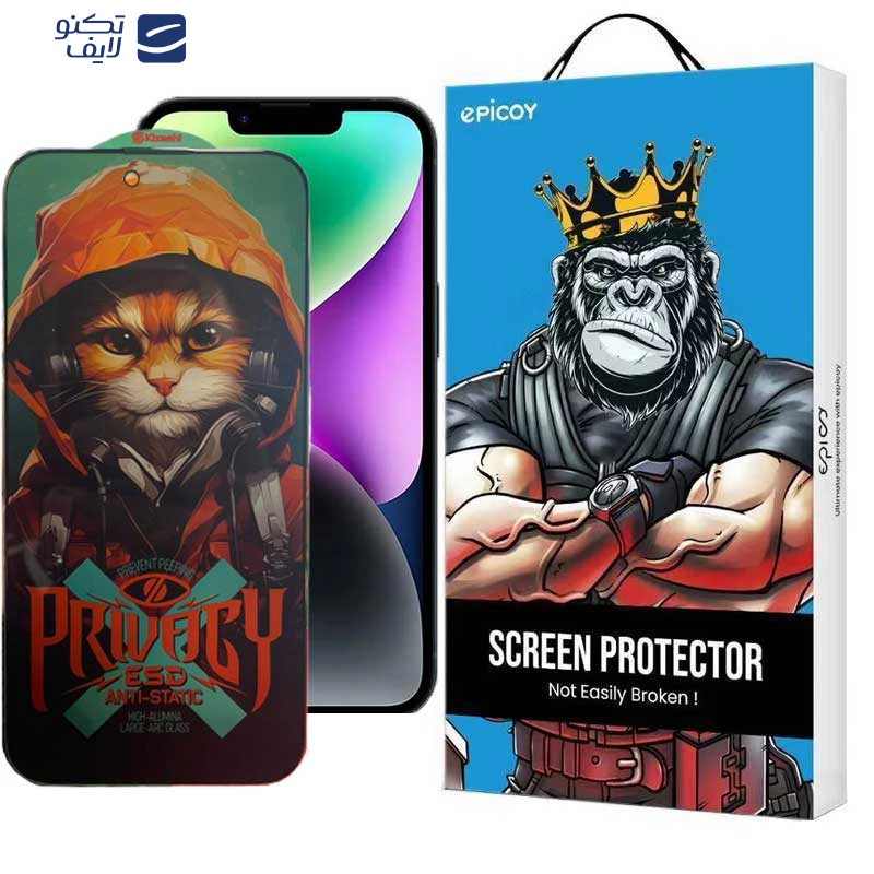 محافظ صفحه نمایش حریم شخصی اپیکوی مدل Privacy Hoodie Cat مناسب برای گوشی موبایل اپل iPhone 14 pro max/ 16 Plus /15 plus محافظ صفحه نمایش حریم شخصی اپیکوی مدل Privacy Hoodie Cat مناسب برای گوشی موبایل اپل iPhone 14 pro max/ 16 Plus /15 plus