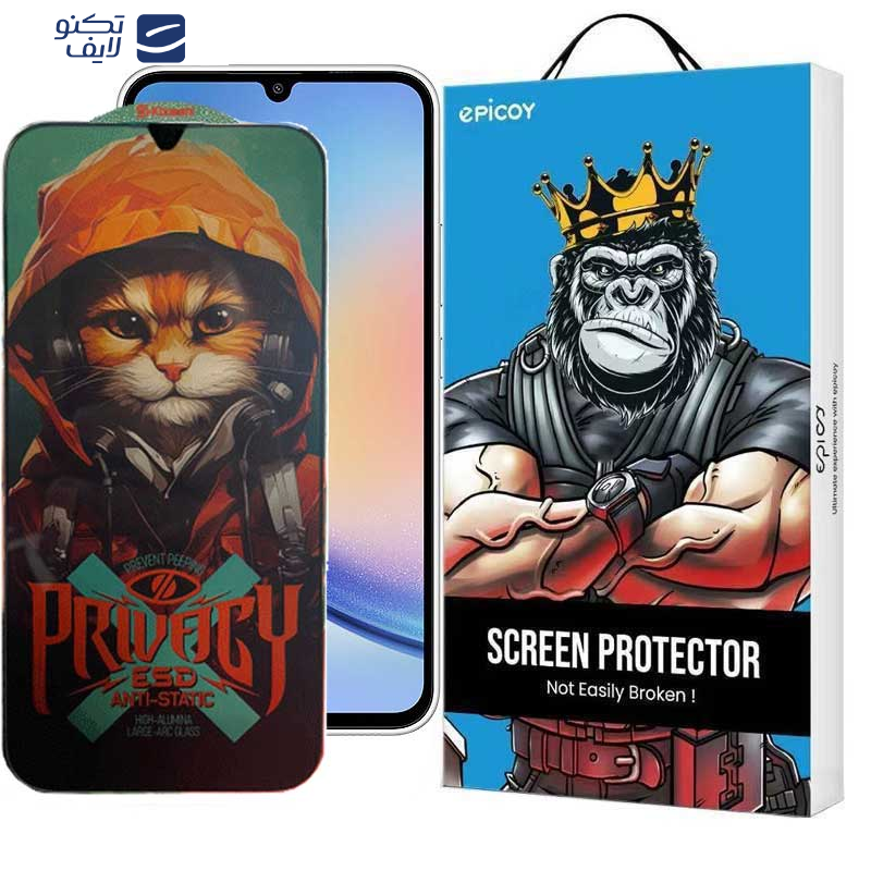 محافظ صفحه نمایش اپیکوی مدل Privacy Hoodie Cat مناسب برای گوشی موبایل سامسونگ Galaxy A24 4G/A25/A15 4G/5G /F34  محافظ صفحه نمایش اپیکوی مدل Privacy Hoodie Cat مناسب برای گوشی موبایل سامسونگ Galaxy A24 4G/A25/A15 4G/5G /F34