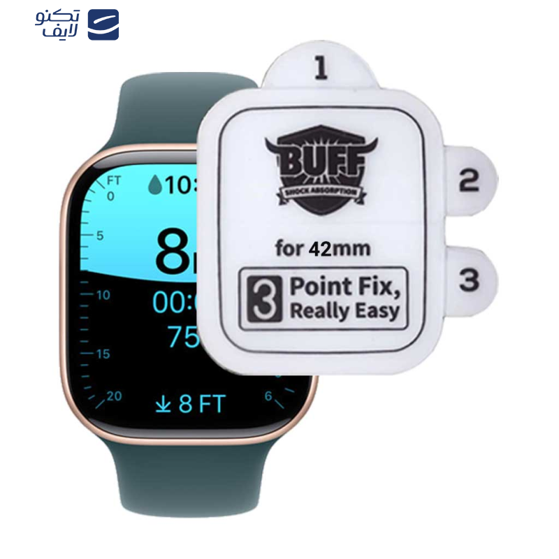 محافظ صفحه نمایش بوف مدل Silicone Pro مناسب برای اپل واچ 42 میلی متری سری 10 محافظ صفحه نمایش بوف مدل Silicone Pro مناسب برای اپل واچ 42 میلی متری سری 10