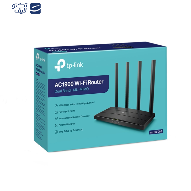 روتر بیسیم تی پی-لینک مدل Archer C80 AC1900 روتر بیسیم تی پی-لینک مدل Archer C80 AC1900