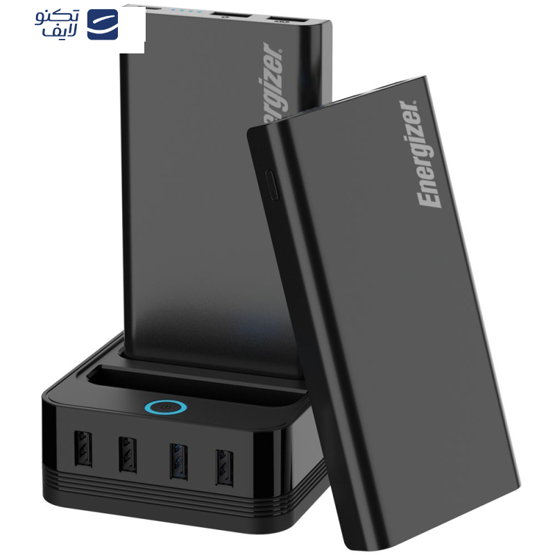 پاوربانک انرجایزر به همراه پایه شارژ مدل PS20000 ظرفیت 20000 میلی آمپر ساعت پاوربانک انرجایزر به همراه پایه شارژ مدل PS20000 ظرفیت 20000 میلی آمپر ساعت