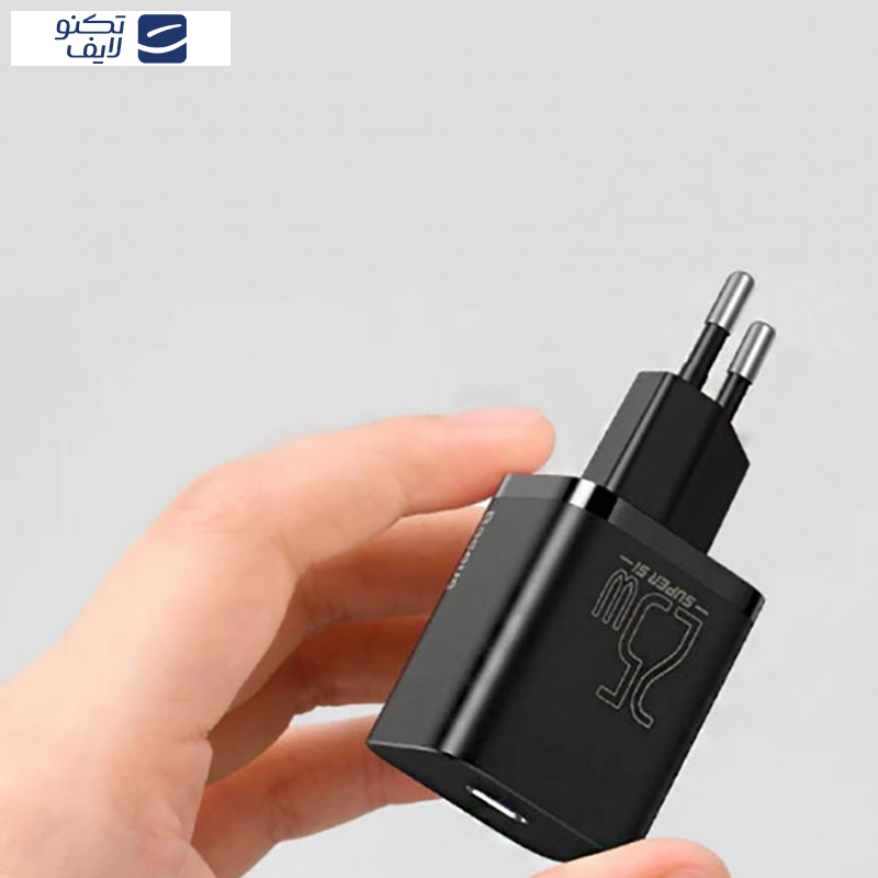 شارژر دیواری باسئوس مدل Super SI tzccsup-l01 به همراه کابل USB-C شارژر دیواری باسئوس مدل Super SI tzccsup-l01 به همراه کابل USB-C