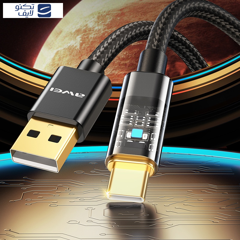 کابل تبدیل USB به USB-C اوی مدل CL-139T طول 1 متر کابل تبدیل USB به USB-C اوی مدل CL-139T طول 1 متر
