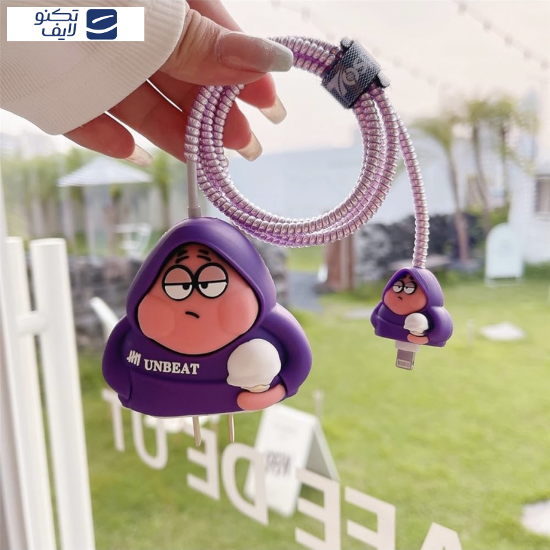 محافظ کابل مدل پاتریک به همراه محافظ شارژر دیواری محافظ کابل مدل پاتریک به همراه محافظ شارژر دیواری