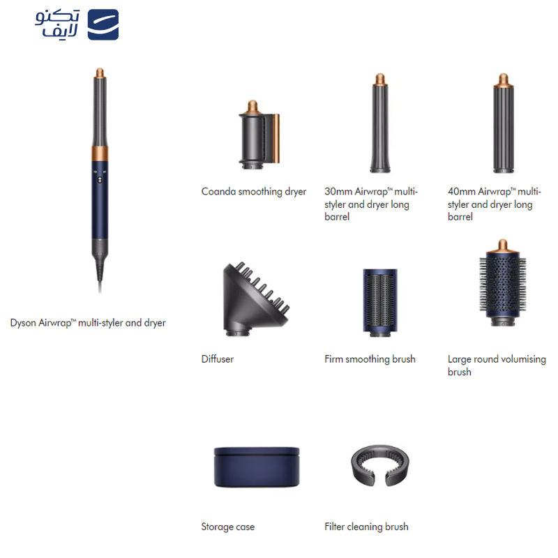 سشوار برس دار حالت دهنده دایسون مدل  Airwrap Complete Long Volumise سشوار برس دار حالت دهنده دایسون مدل  Airwrap Complete Long Volumise