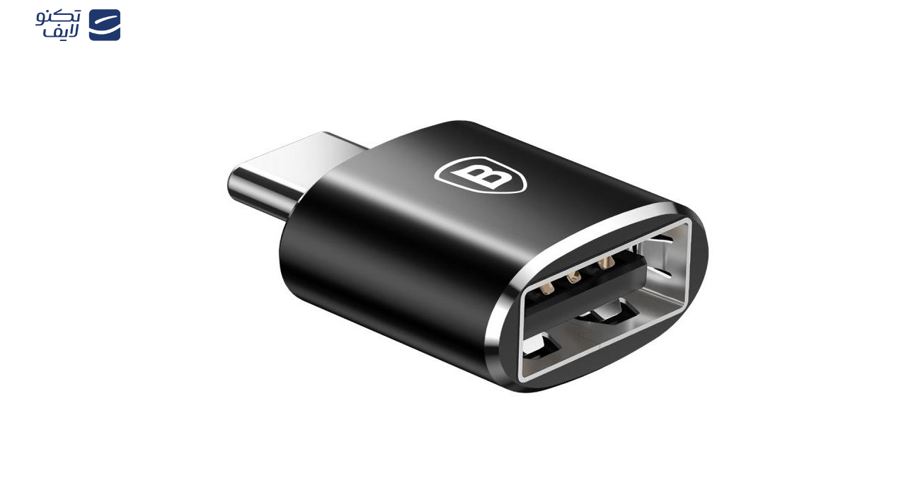 مبدل USB به Type-C باسئوس مدل CATOTG-01 مبدل USB به Type-C باسئوس مدل CATOTG-01