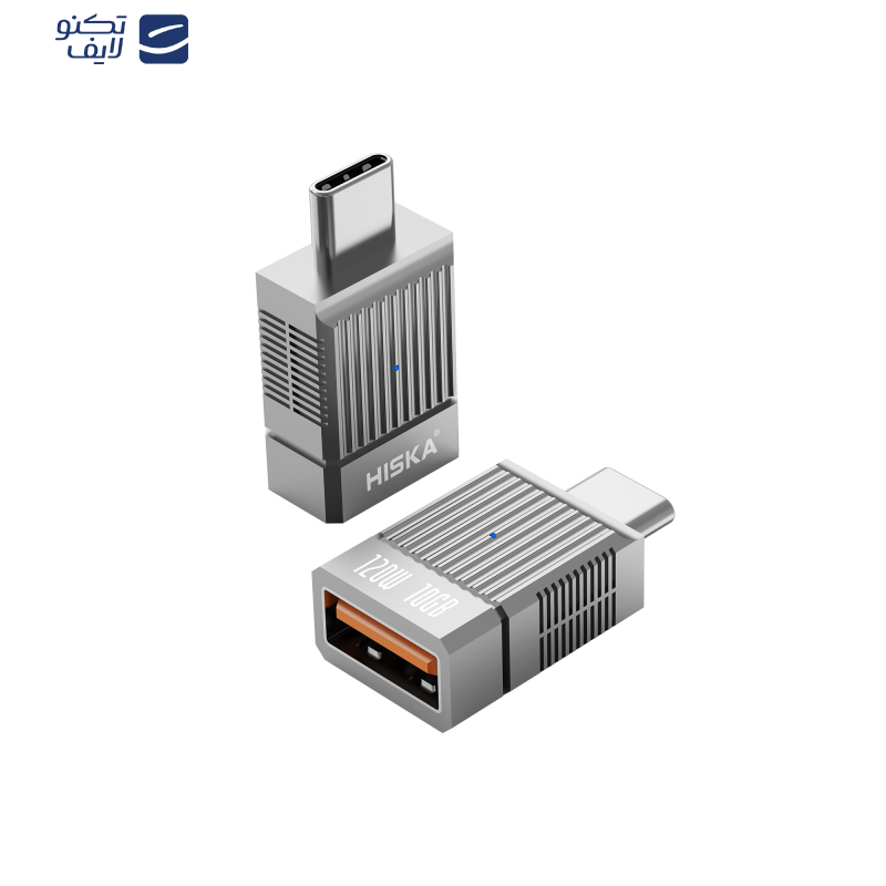 مبدل OTG USB به USB-C هیسکا مدل H6 مبدل OTG USB به USB-C هیسکا مدل H6