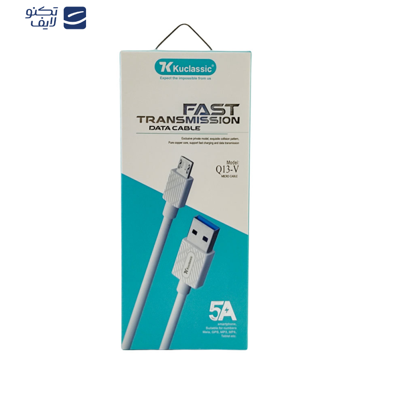 کابل تبدیل USB به microUSB كوكلاسيك مدل Q13V طول 1 متر کابل تبدیل USB به microUSB كوكلاسيك مدل Q13V طول 1 متر