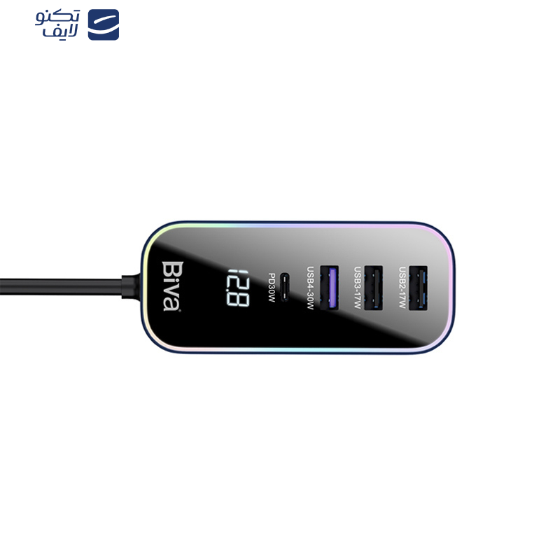 شارژر فندکی 107 وات بیوا مدل CC-014 شارژر فندکی 107 وات بیوا مدل CC-014