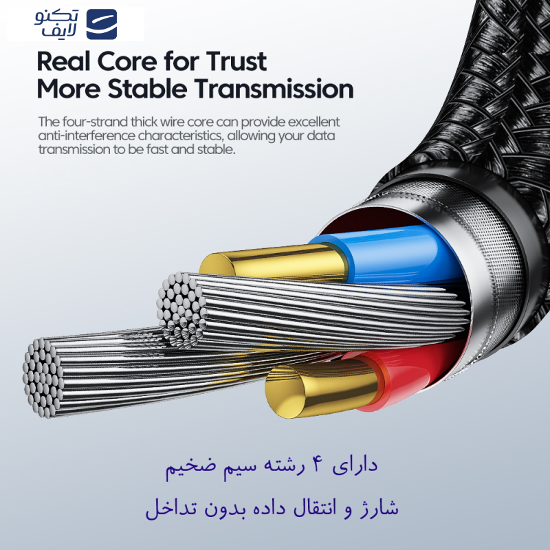 کابل تبدیل USB به لایتنینگ توکی مدل TQ-X12 طول 1 متر کابل تبدیل USB به لایتنینگ توکی مدل TQ-X12 طول 1 متر